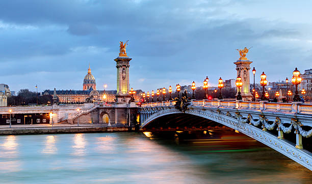 istock Paris bridge Alexandre 3, III and Seine river 613050174