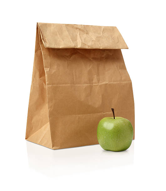 istock Recycle brown paper bag. 613054618