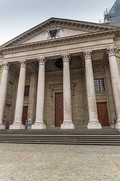 istock The front view of St. Pierre Cathedral in Geneva 613058578