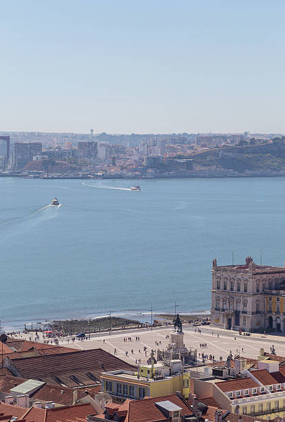 istock view on travel Lisbon from castle sao jorge 613103470