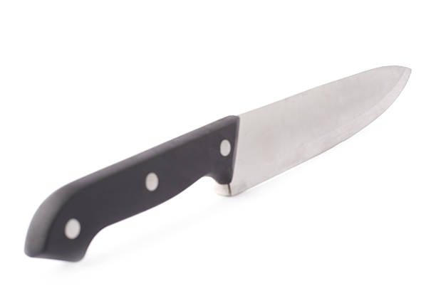 istock Steel kitchen knife isolated 613108068