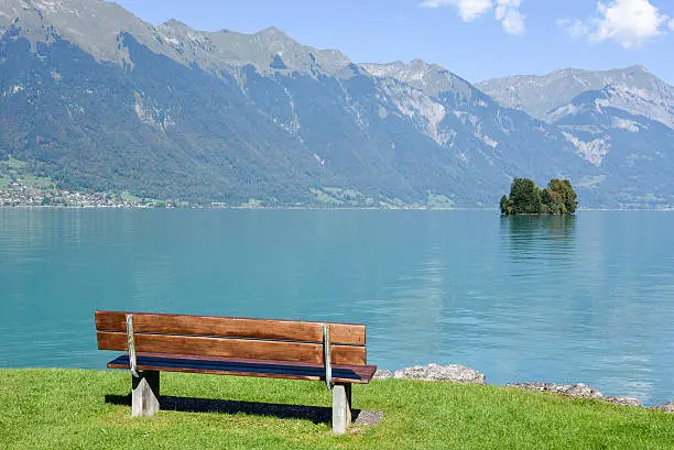 View at lake Brienz on Switzerland