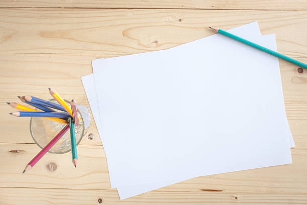 istock business paper on wood 613112588