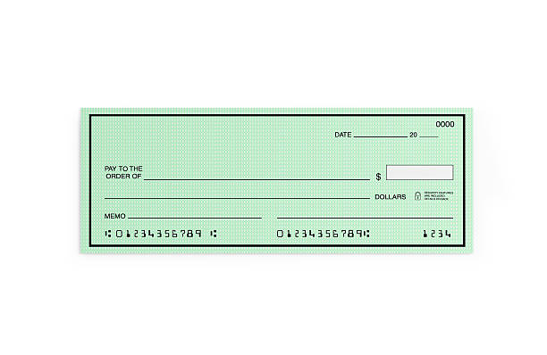 istock Personal Check with Altered Numbers Isolated on White 613113806