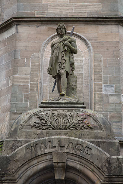 istock Athenaeum Building with Wee Wallace Statue, Stirling 613117848