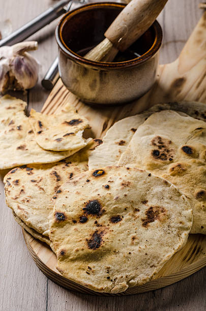 istock Homemade indian naan bread 613122230