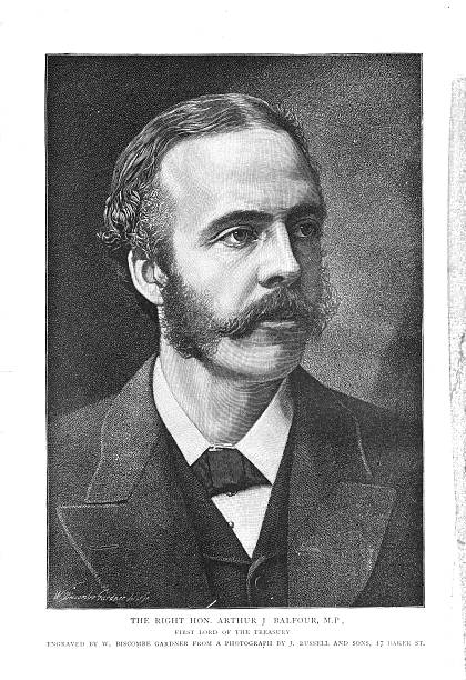 istock Victorian engraving The Right Hon. Arthur J Balfour MP. 613127822