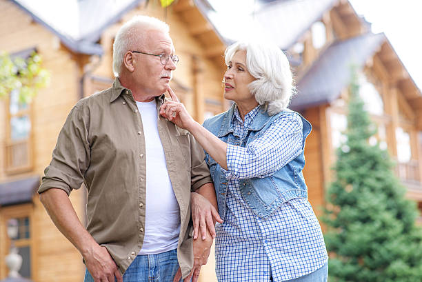 istock Mature husband and wife having walk outside 613134996