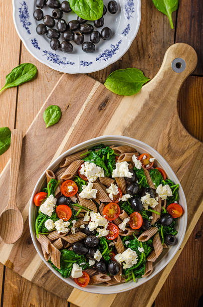 istock Greek salad with olives 613135304