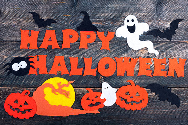 istock Halloween holiday background. Halloween decoration 613137244