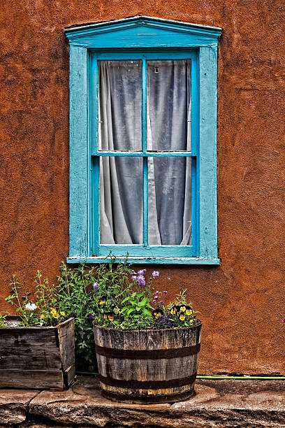 istock Window in Adobe house in New Mexico 613138832