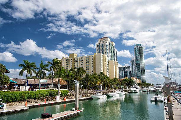 istock Marina in Miami Beach, Florida, USA 613139176
