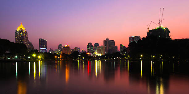 istock City reflected in the water 613141998