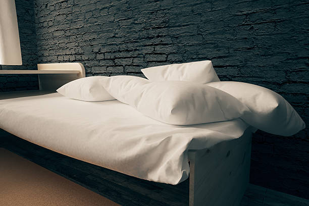istock Closeup of bed in interior 613142472