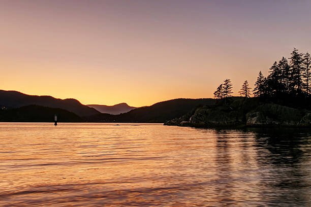 istock Peaceful Whitecliff Park after sunset 613147290