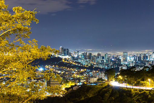 Night view of Belo Horizonte, Minas Gerais, Brazil. April 2016.