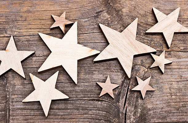 istock Stars made of wood 613148320