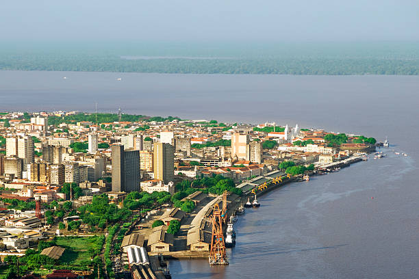 Belem city, in the Amazon stock photo