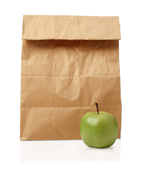 istock Recycle brown paper bag. 613211302
