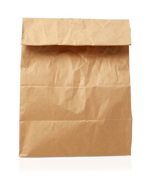 istock Recycle brown paper bag. 613211384