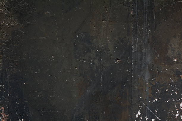 istock Tar Covered Damaged Wall Grunge Texture Detail 613211492