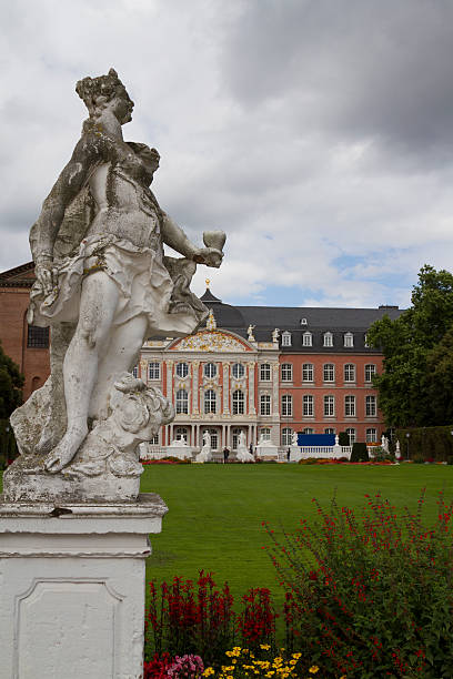 view of the electoral palace of trier. - electoral palace imagens e fotografias de stock