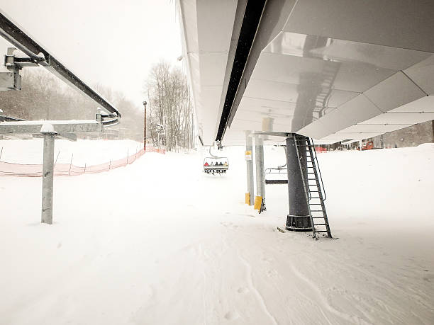 istock abstract scenes at ski resort during snow storm 613212736