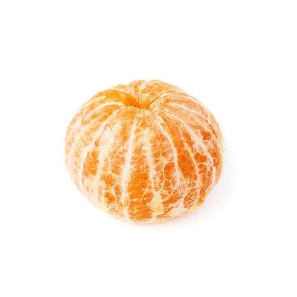 istock Fresh juicy tangerine fruit isolated over the white background 613214628