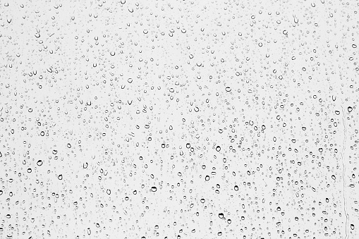 Water drops on glass