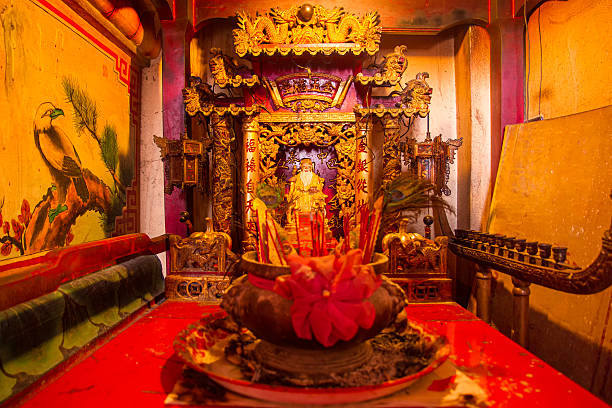 istock God statue in traditional old oriental chinese temple 613222446