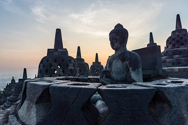 istock Borobudur sunrise is the main attraction 613224804