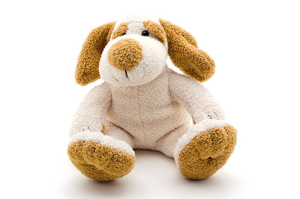 istock Cute dog toy shot on a white background. 613230234