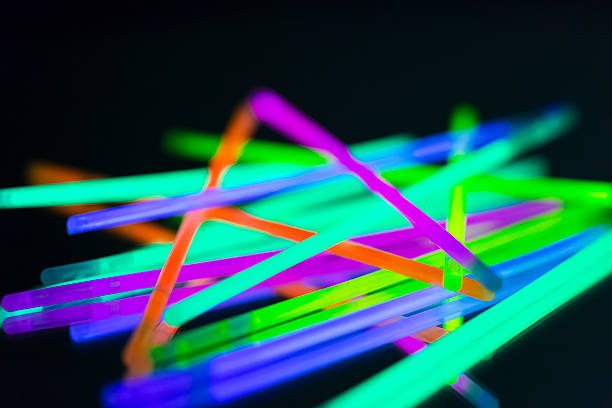 luz de neon colorida - led toys - fotografias e filmes do acervo