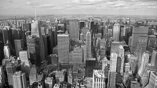 New York City, USA - March 4, 2011: Panoramic view over Midtown Manhattan