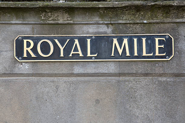 istock Royal Mile Street Sign, Edinburgh 613237452