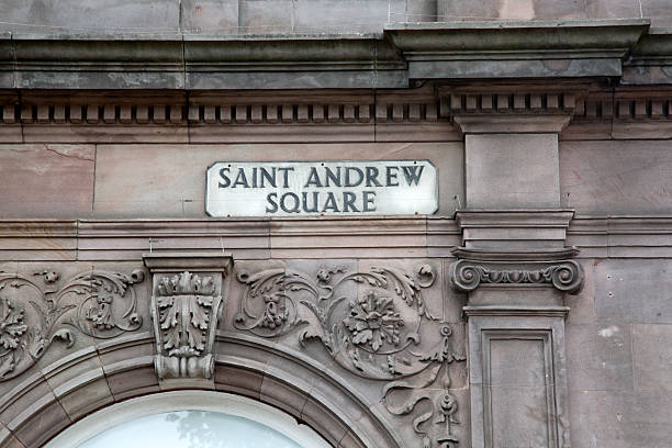 istock St Andrew Square Sign; Edinburgh 613238714