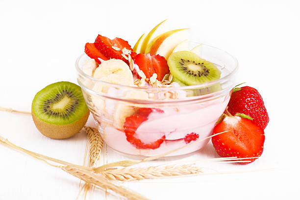 istock Yogurt with exotic fruits and cereals 613239902