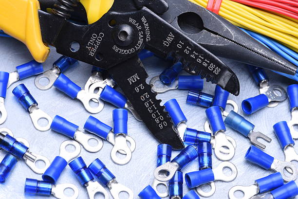 istock Insulation strippers electric wires, cables and components 613245264