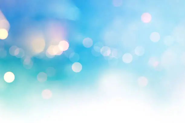 Photo of Bright multicolor high key bokeh dot background