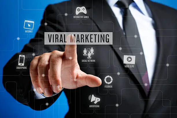 Photo of Viral Marketing Concept on Interface Touch Screen