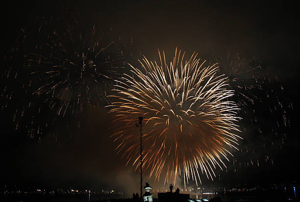 istock Vancouver fireworks at Englishbay in 2013 613252042