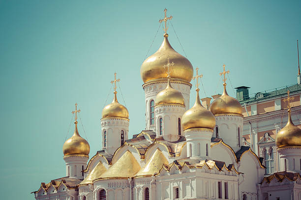 istock Close up view of Annunciation Cathedral cupola 613252564