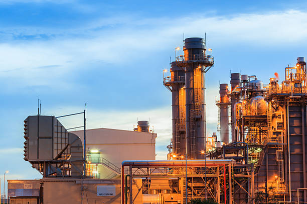 istock Gas turbine power plant 613252754