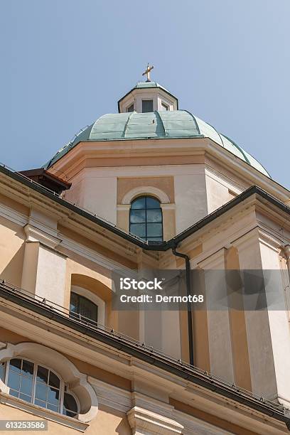 Closeup Of Stony Unique Tower Stock Photo - Download Image Now - Architecture, Blue, Church