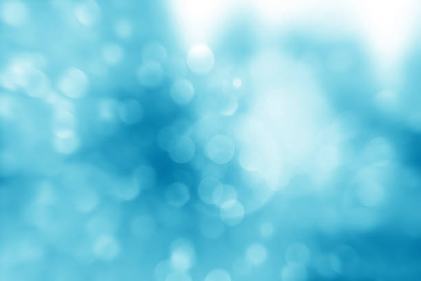 istock Blue christmas lights. Christmas soft Bokeh background 613254146