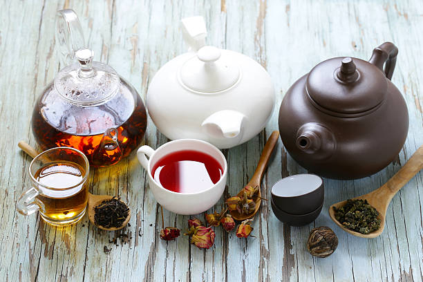 istock Tea Party Still Life assortment tea 613254990