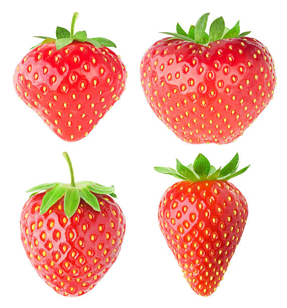 istock Collection of isolated strawberries 613308182