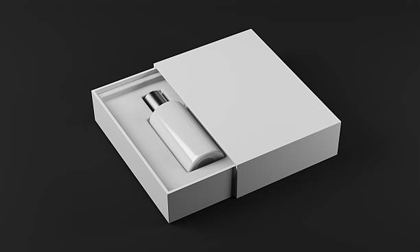 istock White bottle of perfume 613309852