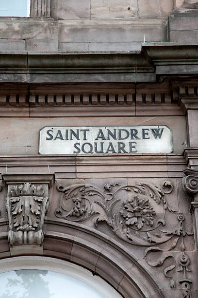 istock St Andrew Square Sign; Edinburgh; Scotland 613312604
