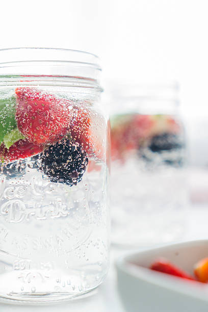 istock Stawberry basil Sparkling Water 613315490